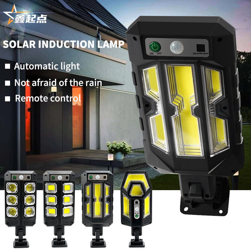 Solar garden light with motion detection