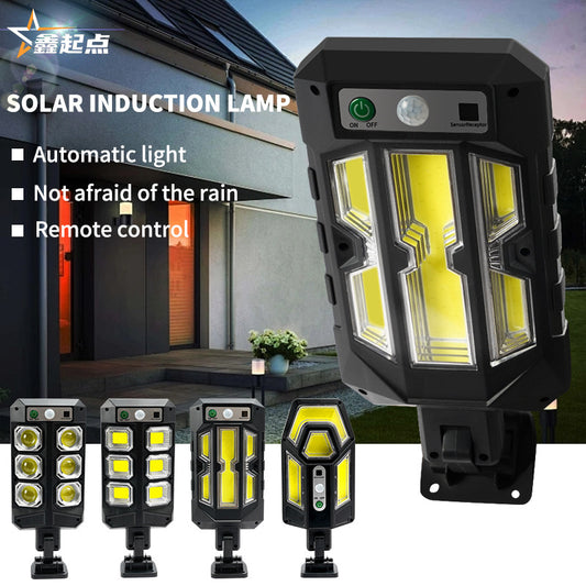 Solar garden light with motion detection