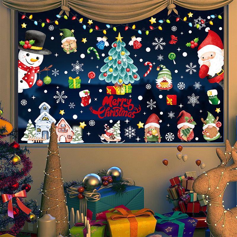 Christmas decoration cling art 3