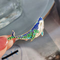 Whale and Dolphin Brooch