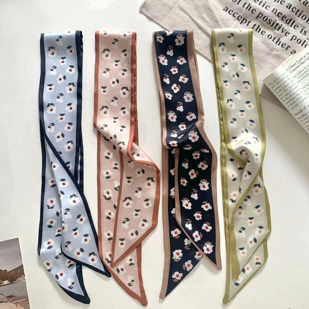 chic summer scarf style image 9