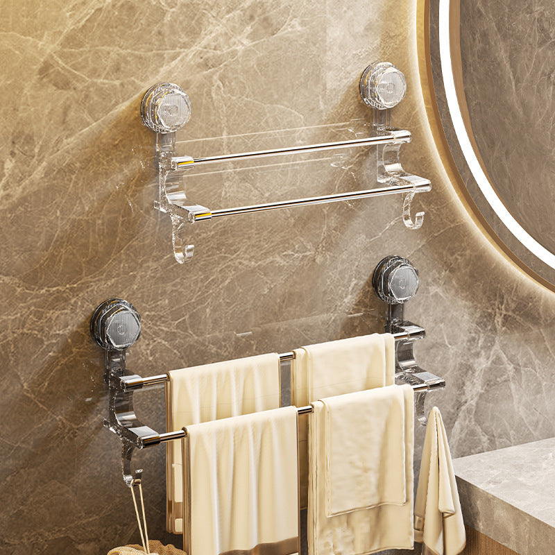 Dual-Pole Suction Towel Rack Image 9
