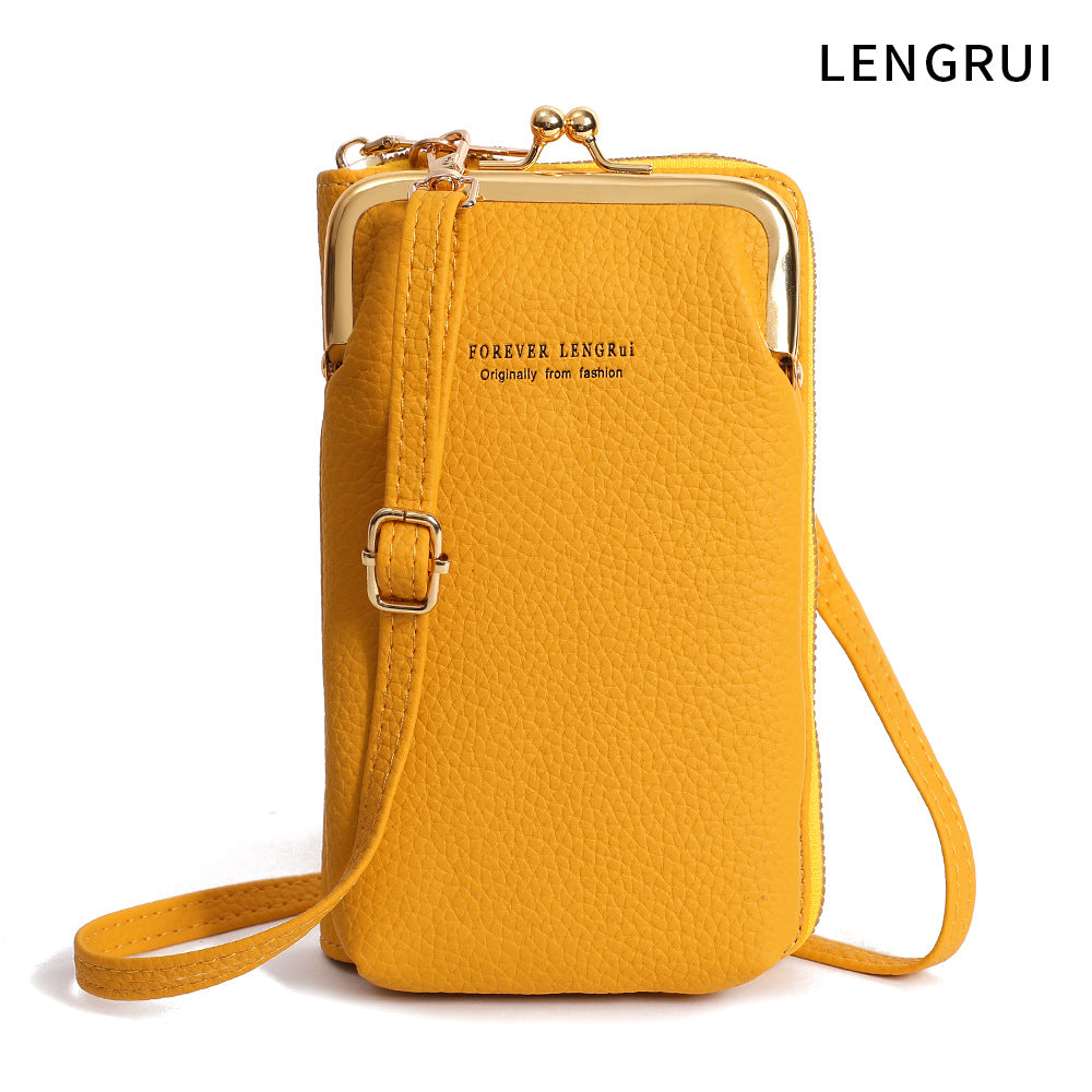 Stylish Mini Women's Phone Wallet Bag - Texture Close-up