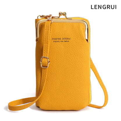 Stylish Mini Women's Phone Wallet Bag - Texture Close-up