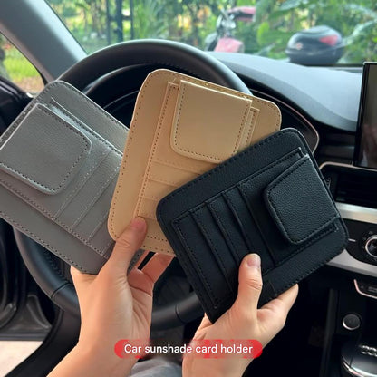 Car sunglasses holder front view