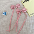 Pink flowing ribbon bow *1 piece