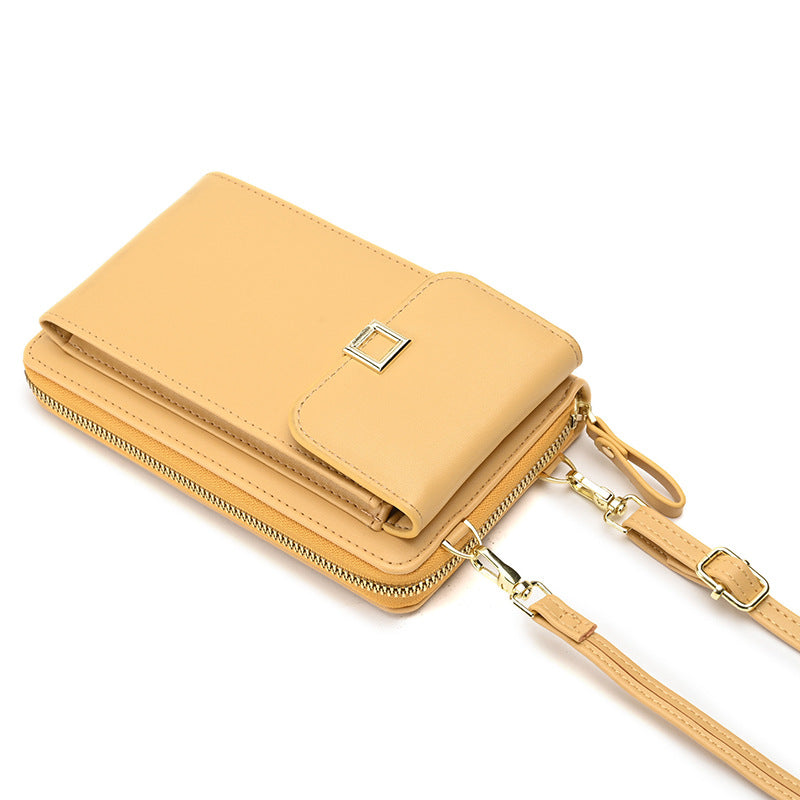 Zipper closure women's handbag