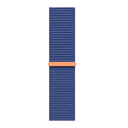 Stylish Nylon Braided Watch Band for Apple Watch - Compatible with Series 1-9 & Ultra - Adjustable Velcro Closure - Multiple Colors Available