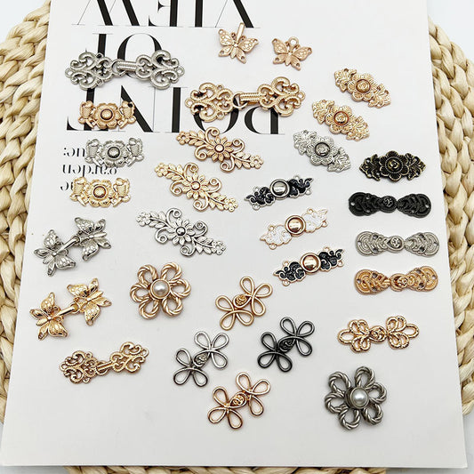 Metal fastener for Qipao clothing