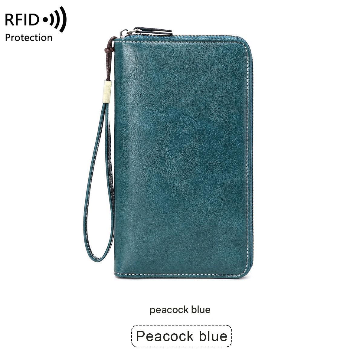 RFID women's wallet in pink color