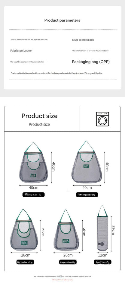 Breathable mesh storage bag