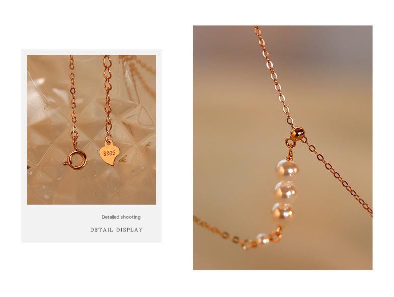 Adjustable length feature of the silver necklace