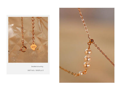 Adjustable length feature of the silver necklace