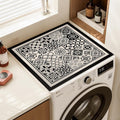 Vintage Floral Tile Black
