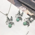 E3+X3 Swallowtail Butterfly (Earring Necklace Set)