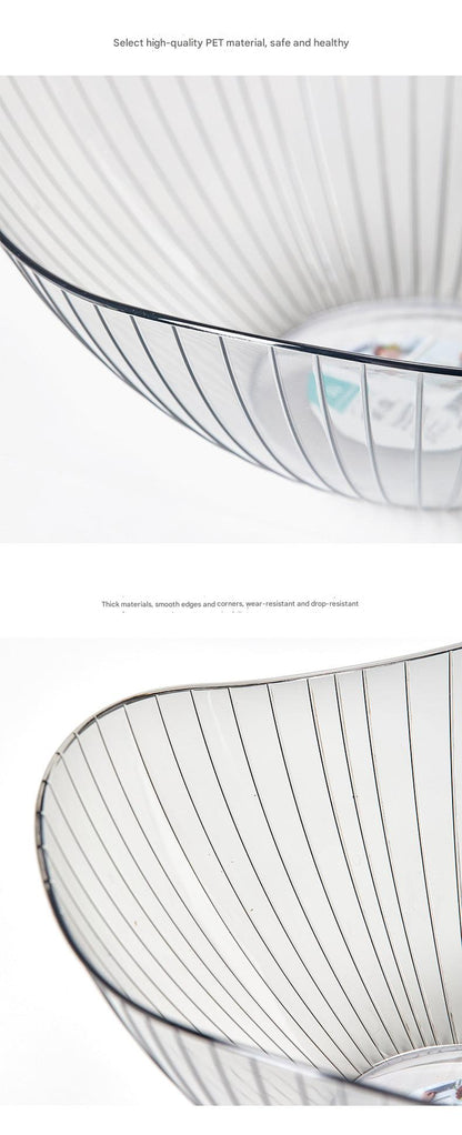 Transparent candy serving dish