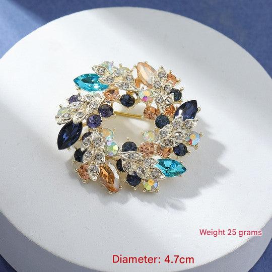 stylish flower brooch accessory