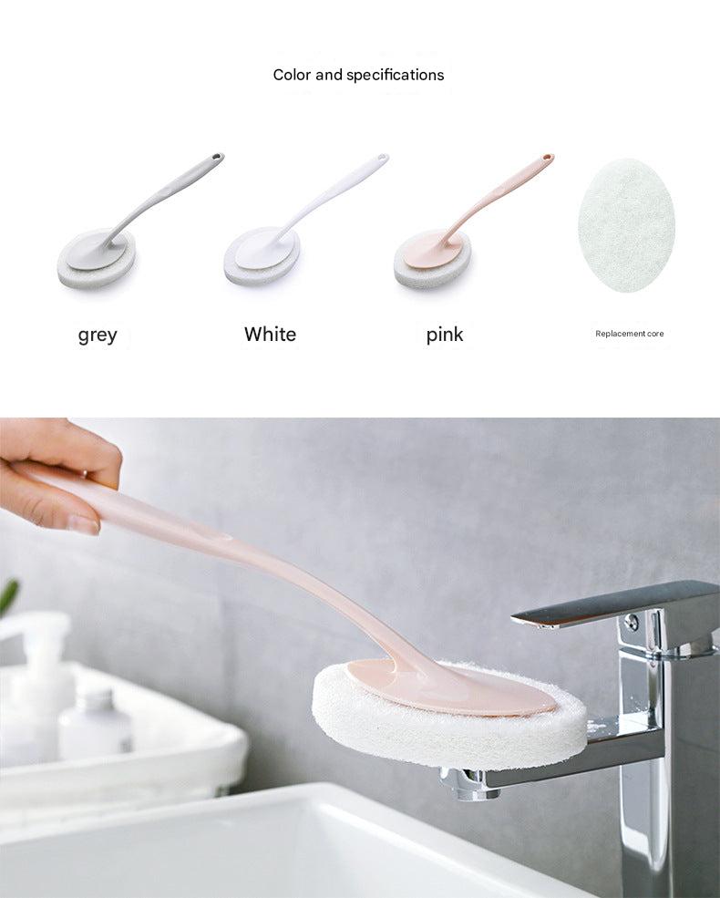 Sponge brush for scrubbing bathtub and floor