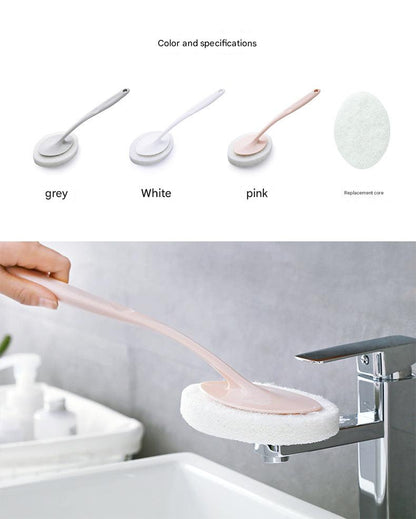 Sponge brush for scrubbing bathtub and floor