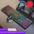 Black Rainbow Light Punk Edition + Gaming Mouse + Gaming Headset (Pack of 5)