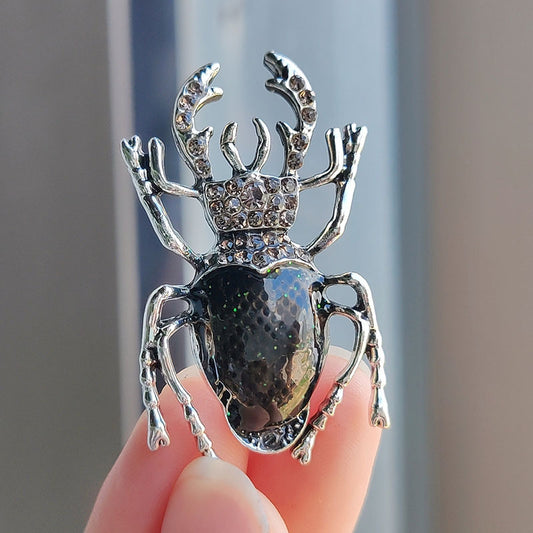 Purple Beetle Brooch for fashion accessory