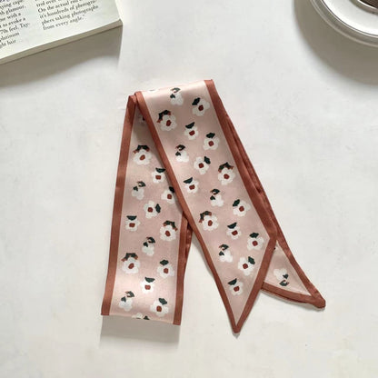 elegant silk scarf display image 2