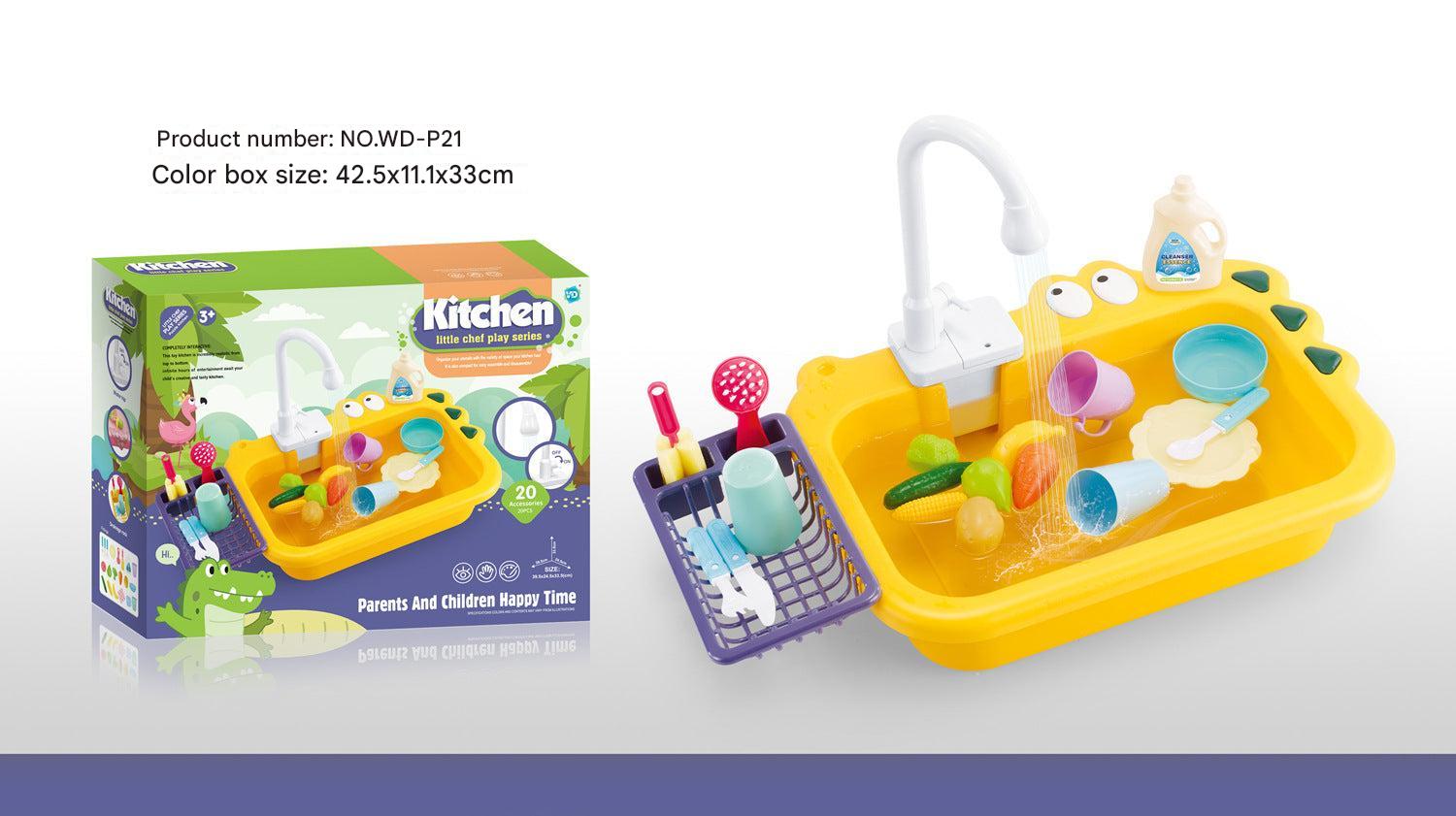 multi-color educational toy kitchen set