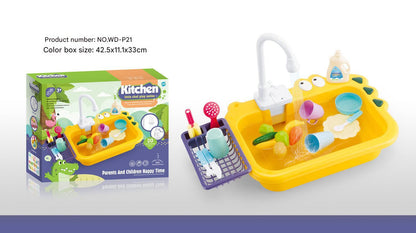 multi-color educational toy kitchen set