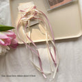 Color block style - white and pink long (single)