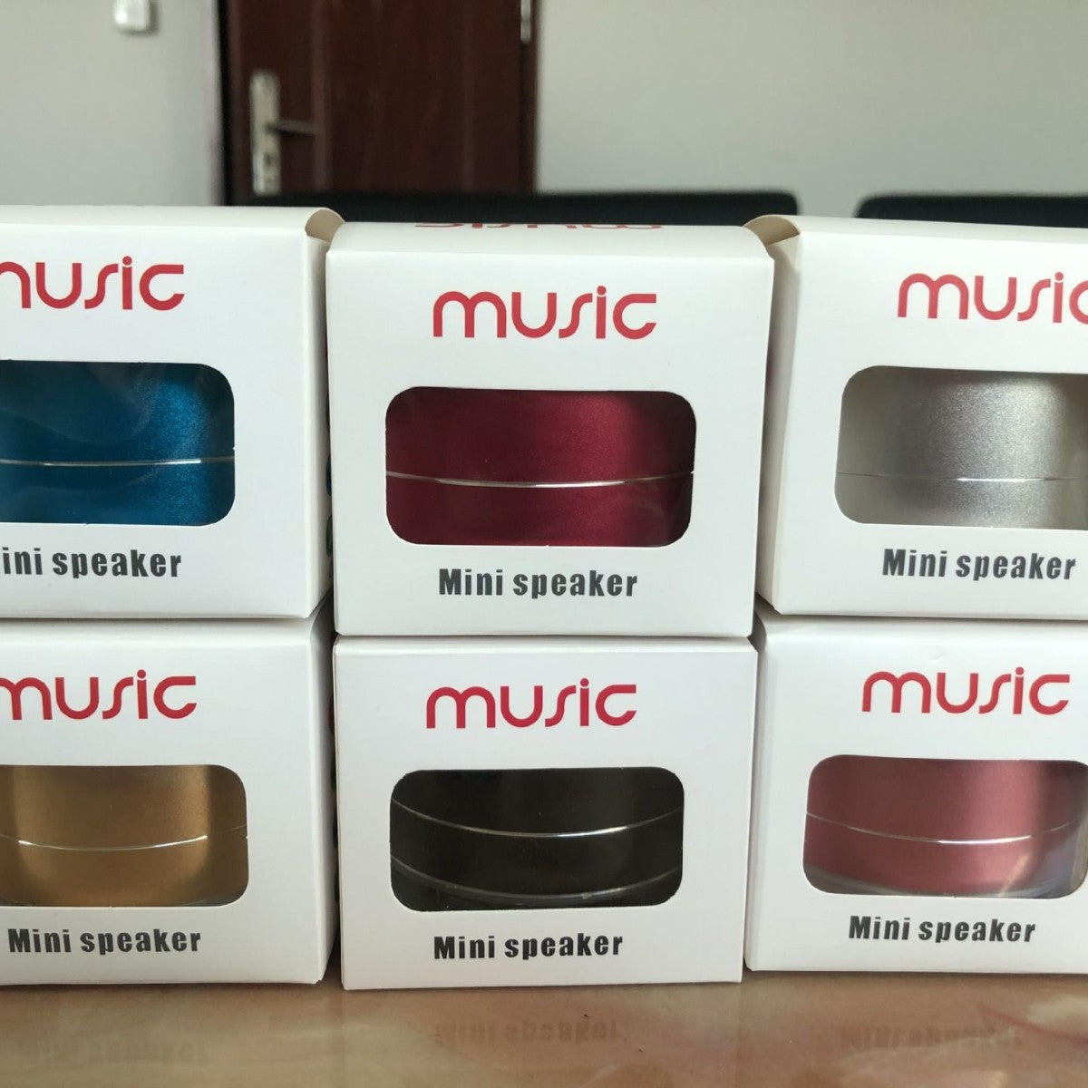 Mini Wireless Bluetooth Speaker on a desk