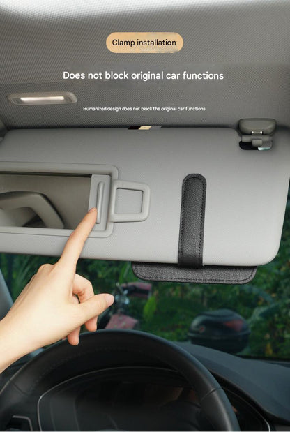 Car glasses case installation