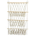 Wooden Stick Woven Storage Net: 3-Tier C Model
