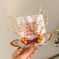 07#Christmas Hair Clip - Fruit Khaki Branch Hairpin