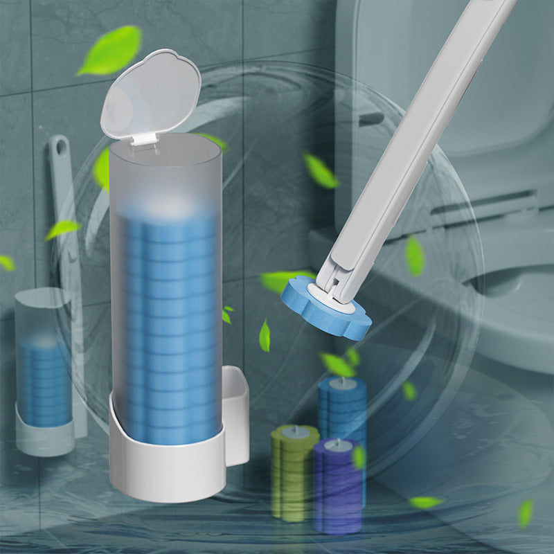Easy-grip disposable toilet brush