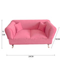 Rose Pink Double Sofa (Pack of 1)