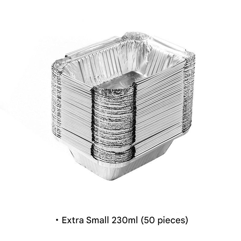 Disposable aluminum foil baking pan for air fryer