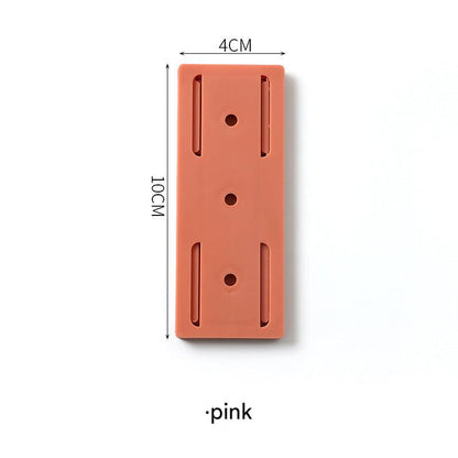 installation image of power strip holder on wall
