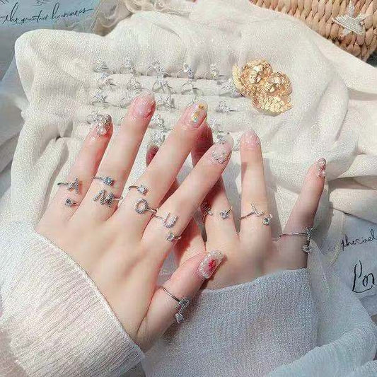 Adjustable Alphabet Ring J