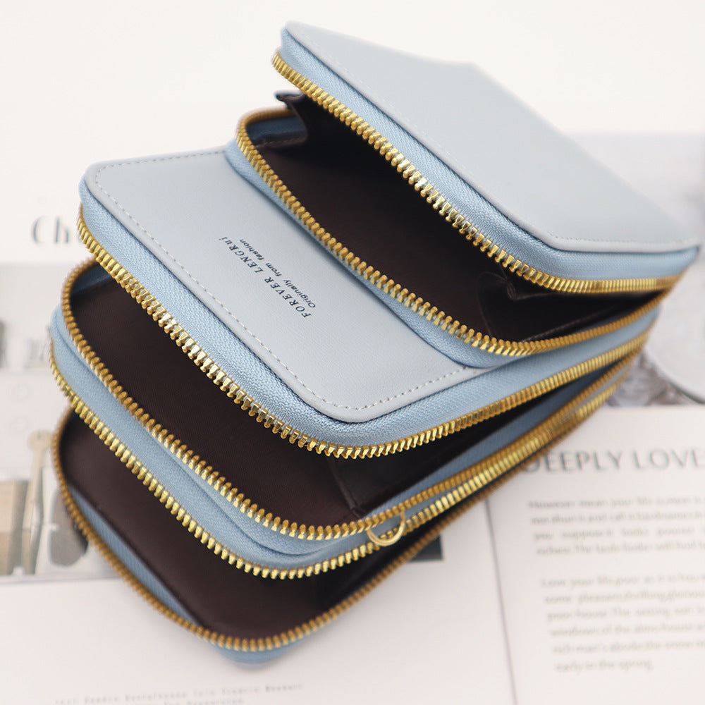 Gray multi-purpose shoulder bag