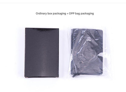 Smart leather wallet with Airtag tracking in black