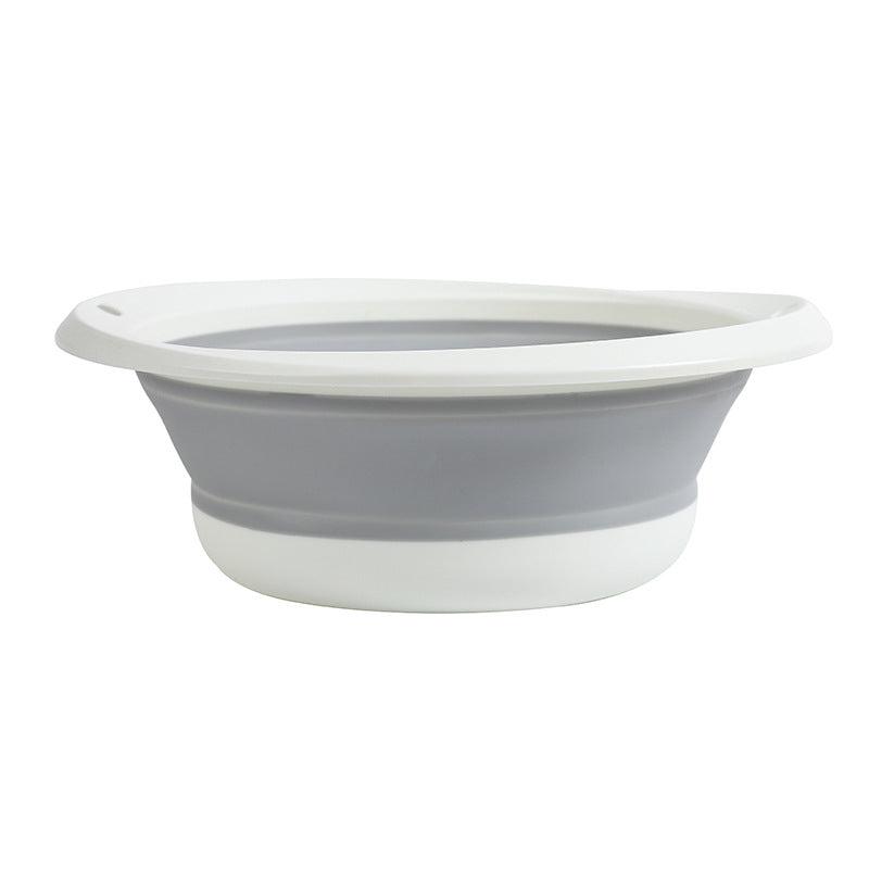 Portable silicone folding wash basin for camping
