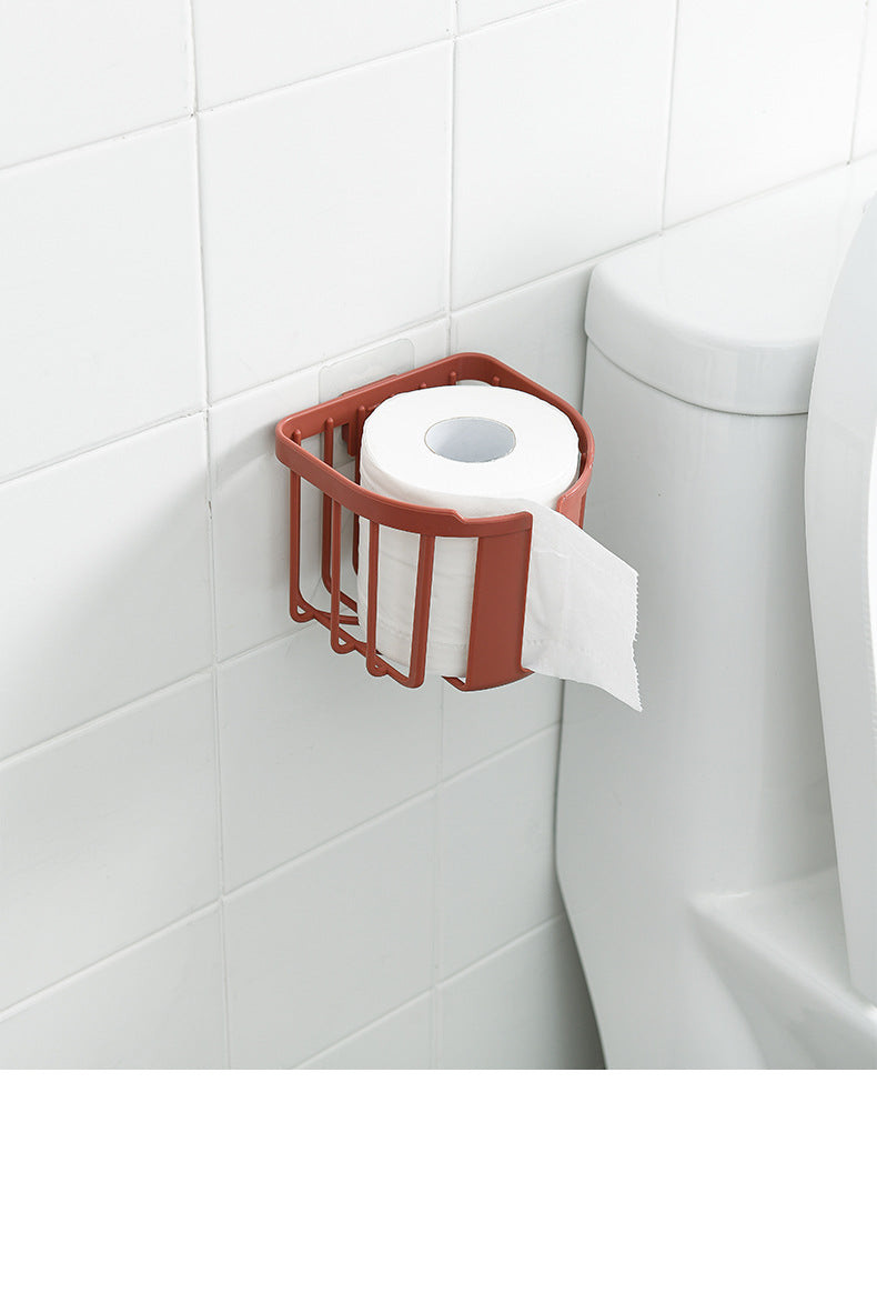 wall-mounted tissue holder in red