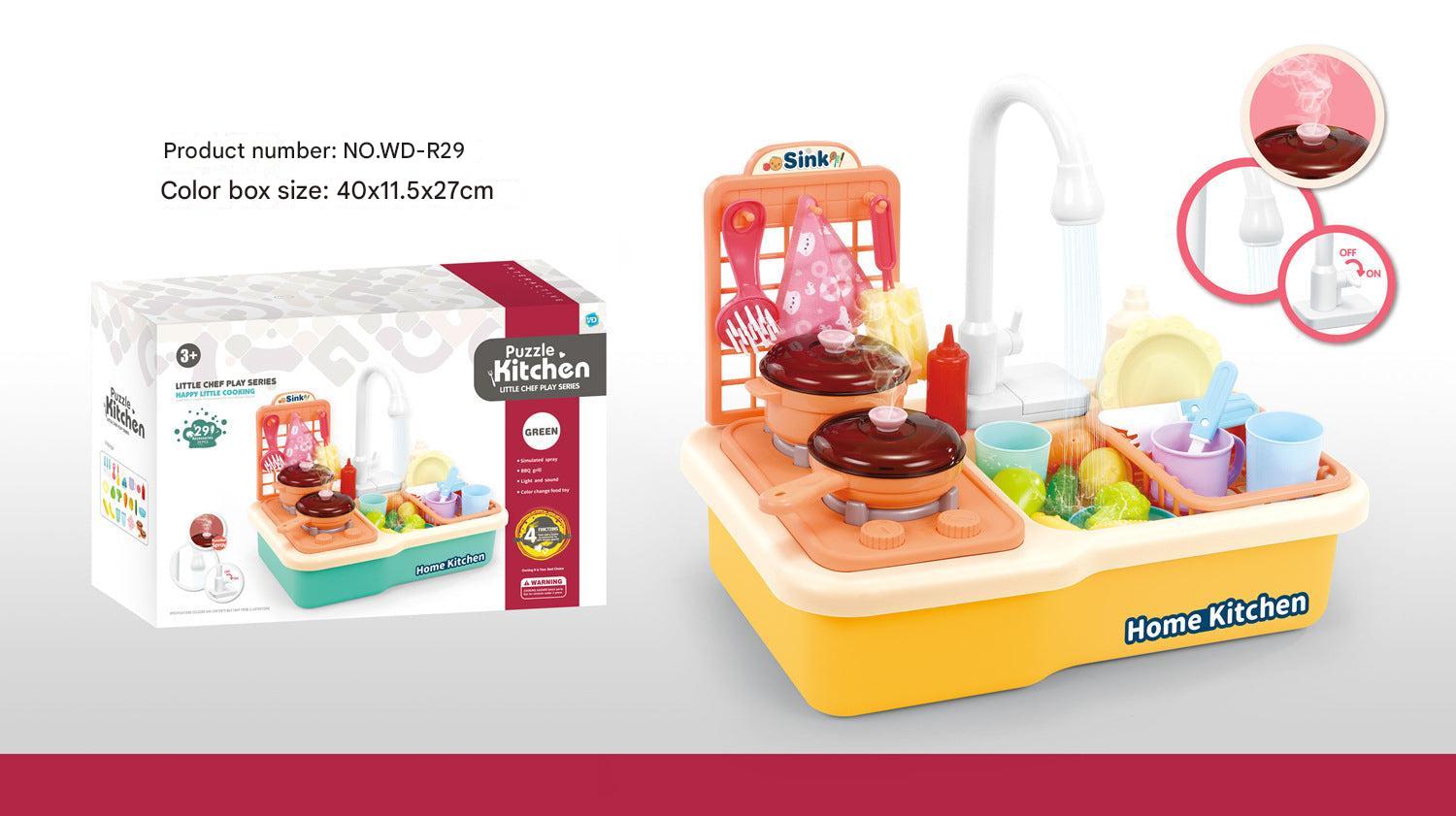 educational pretend kitchen play for young children