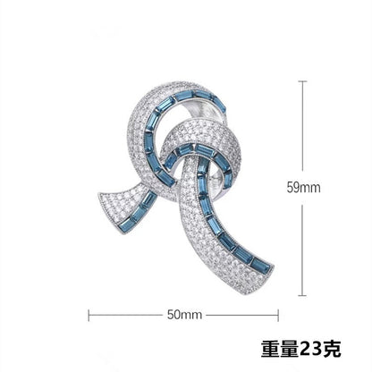 Elegant Retro Bow Tie Brooch - Image 1