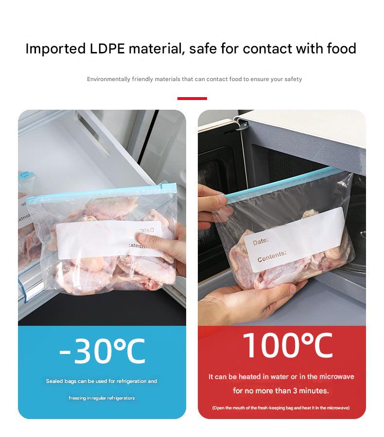 Durable sealable bags for kitchen organization