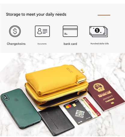 Stylish Mini Women's Phone Wallet Bag - Front View