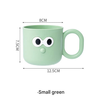 Cute Cartoon Toothbrush Cup in Green