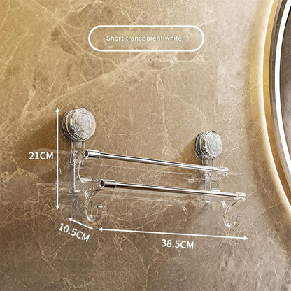 Dual-Pole Suction Towel Rack Image 5