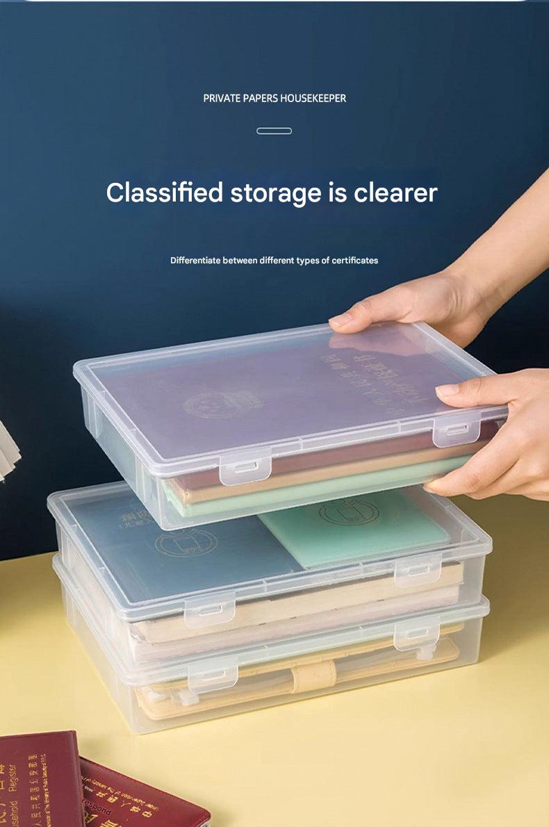 Multifunctional file storage for certificates