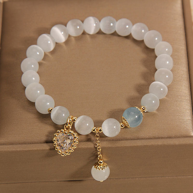 Heart Pendant Detail on Bracelet - Image 3